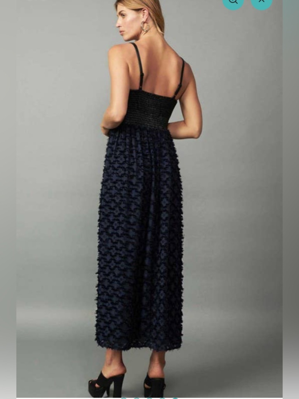 Current Air Los Angeles Midi Dress | Faux Leather Smoked | XS - Picture 3 of 13